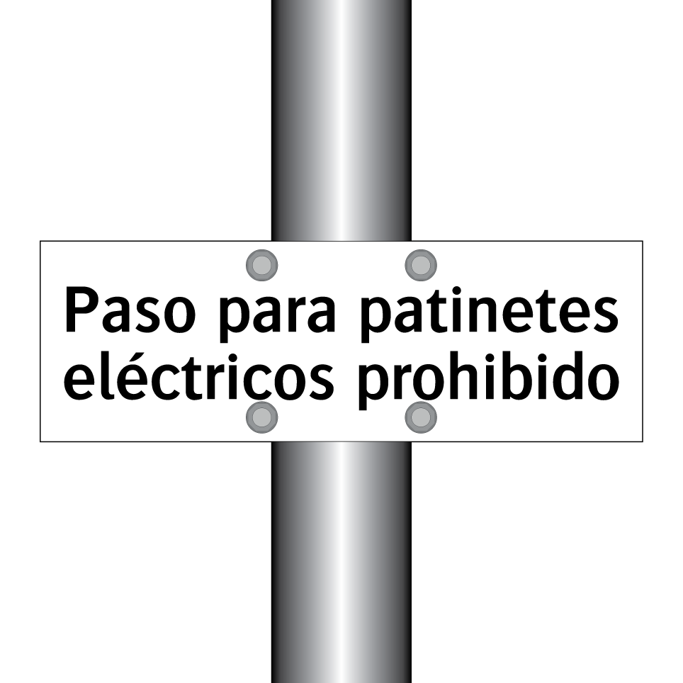 Paso para patinetes eléctricos prohibido