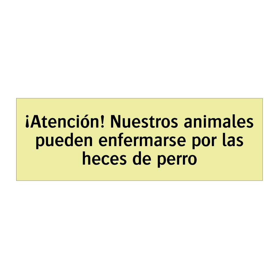 ¡Atención! Nuestros animales pueden enfermarse por las heces de perro