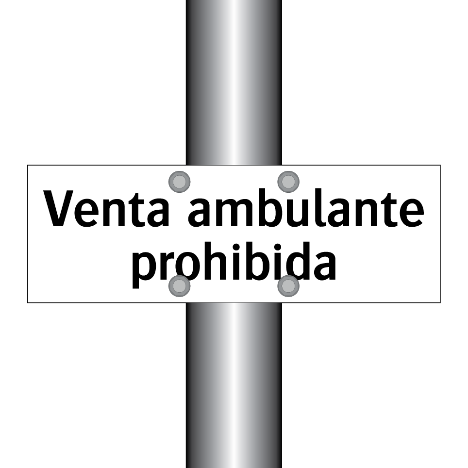 Venta ambulante prohibida