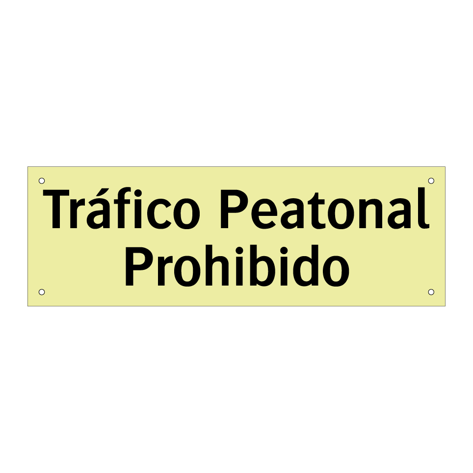 Tráfico Peatonal Prohibido