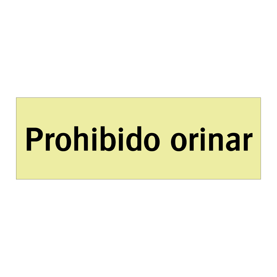 Prohibido orinar