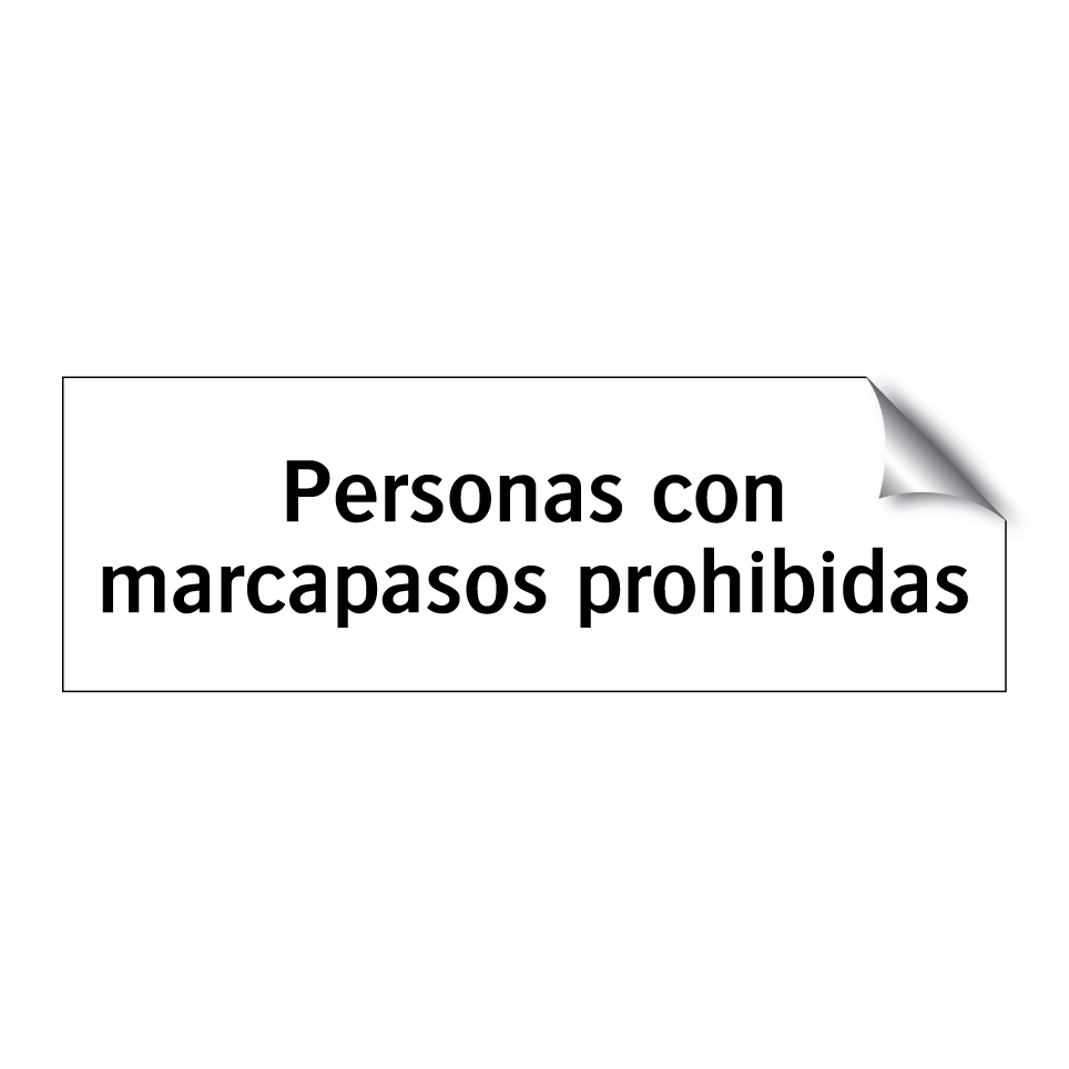 Personas con marcapasos prohibidas