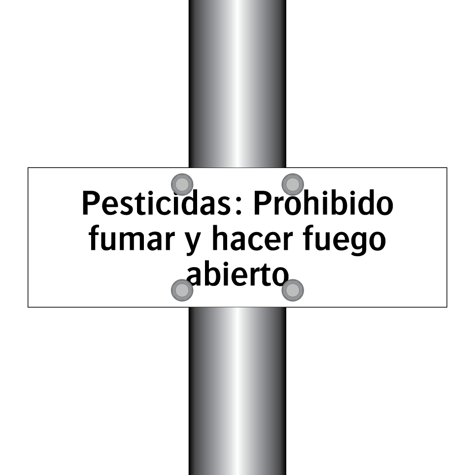 Pesticidas: Prohibido fumar y hacer fuego abierto