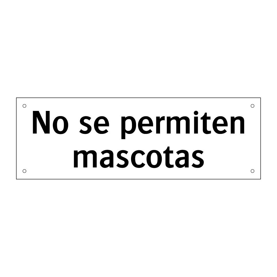 No se permiten mascotas