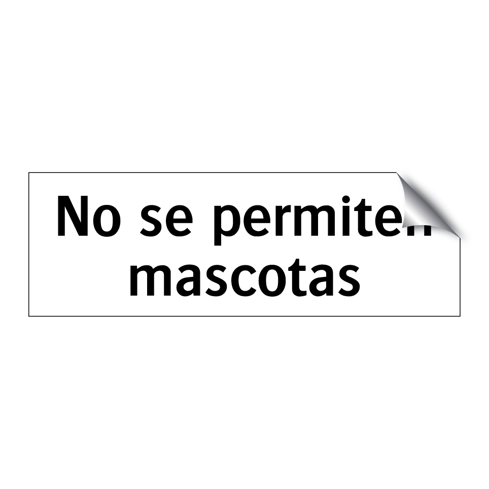 No se permiten mascotas
