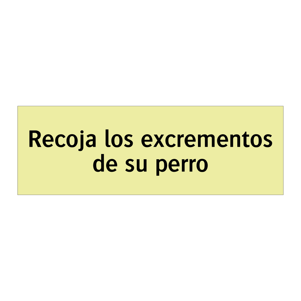 Recoja los excrementos de su perro