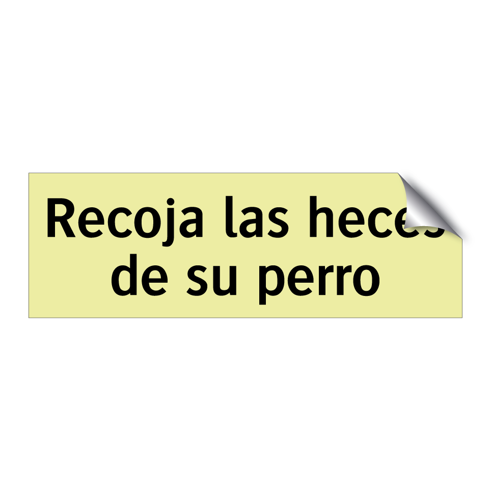 Recoja las heces de su perro