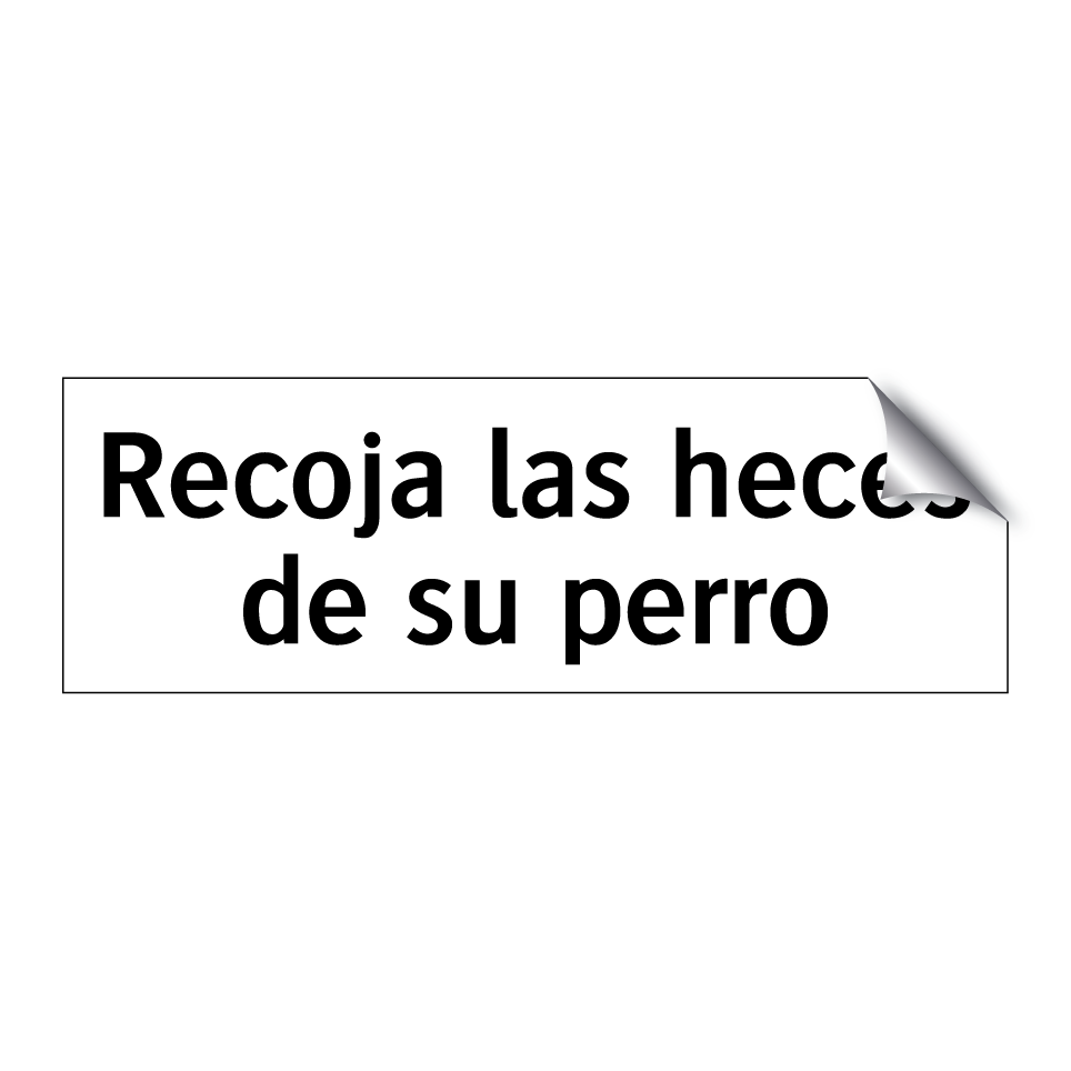 Recoja las heces de su perro