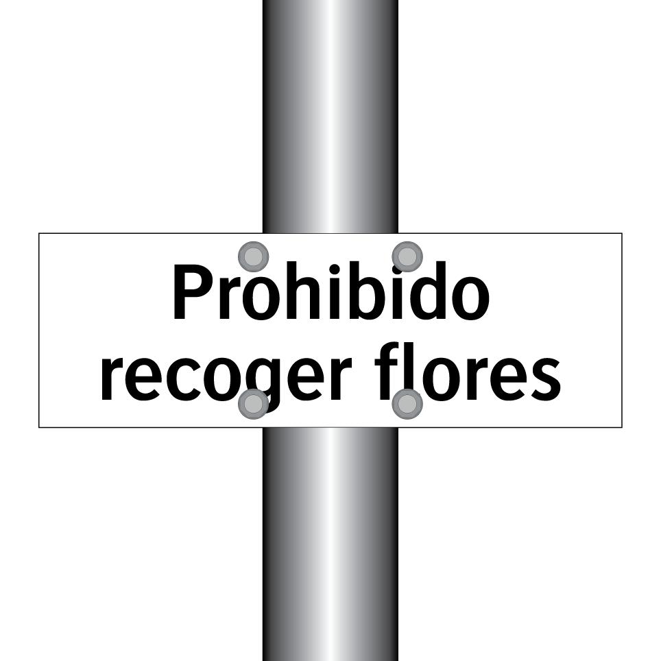Prohibido recoger flores