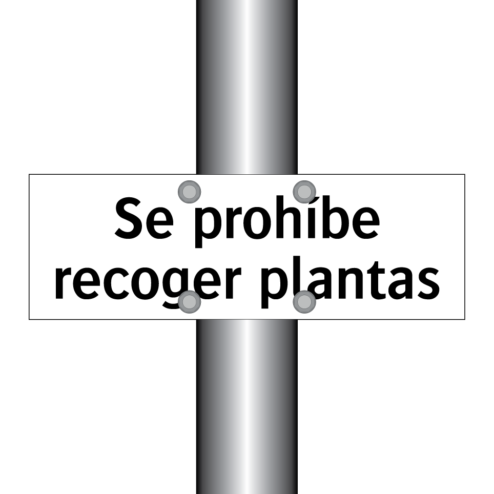 Se prohíbe recoger plantas