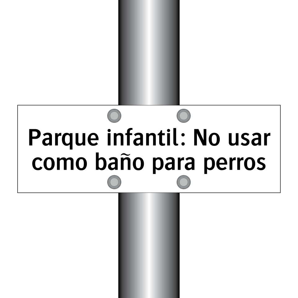 Parque infantil: No usar como baño para perros