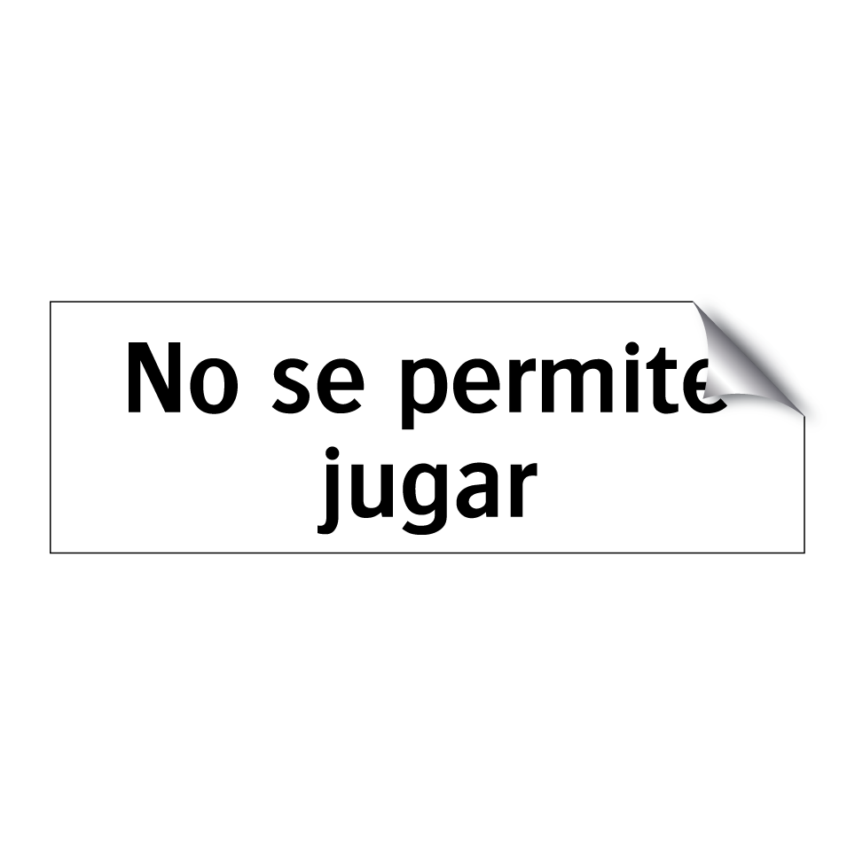 No se permite jugar