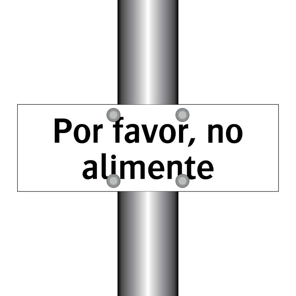 Por favor, no alimente