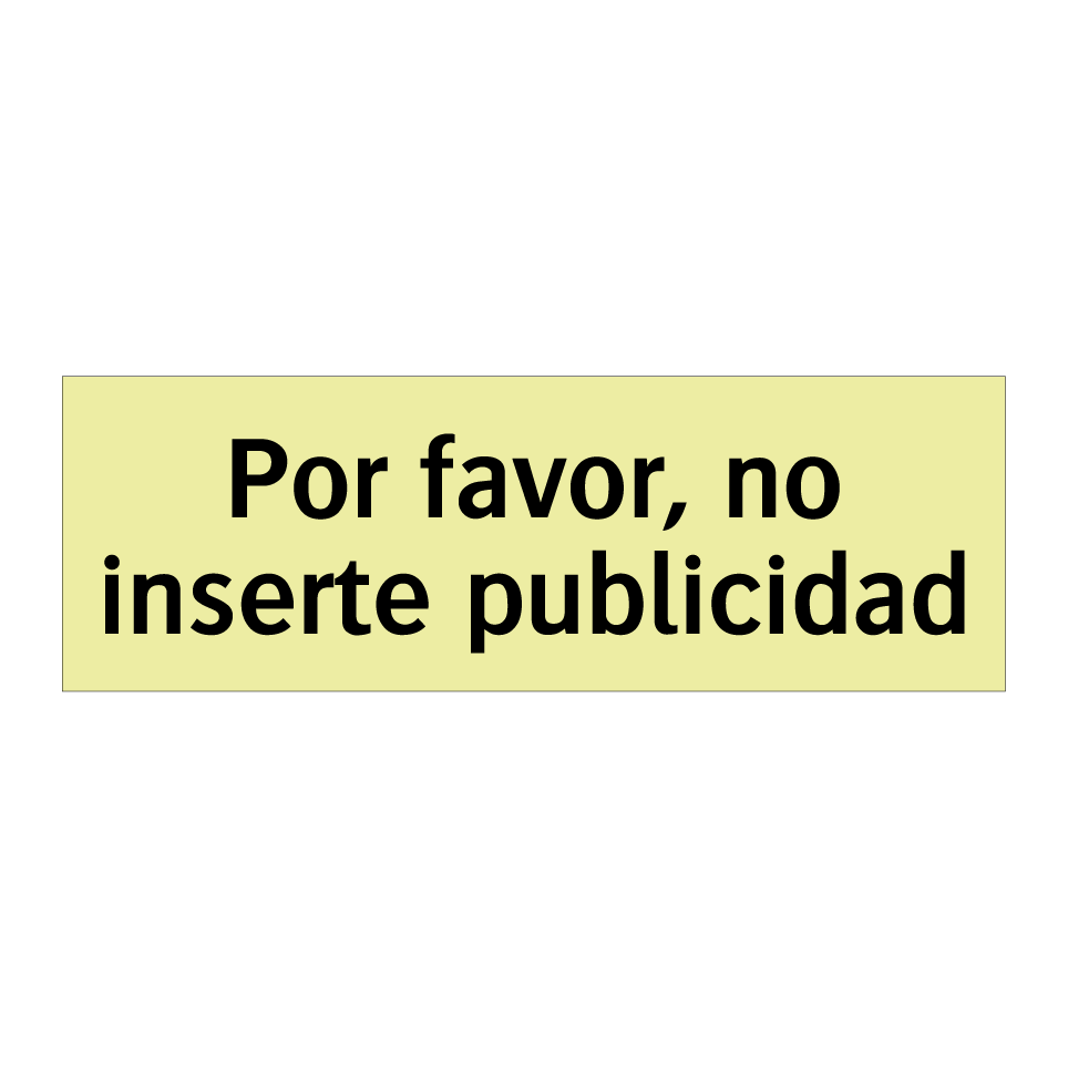 Por favor, no inserte publicidad