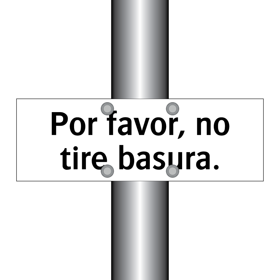 Por favor, no tire basura.
