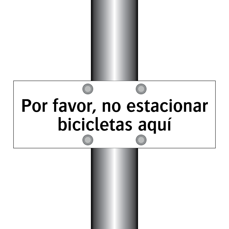 Por favor, no estacionar bicicletas aquí