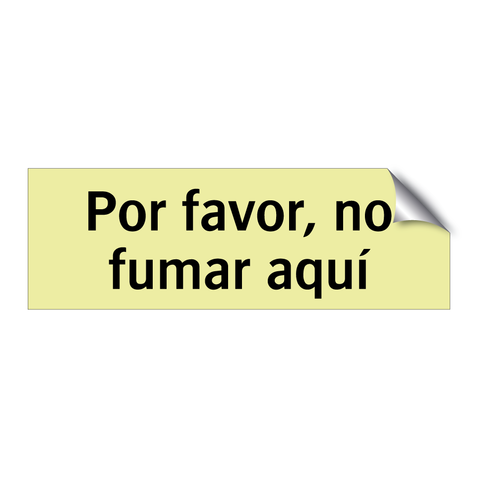 Por favor, no fumar aquí