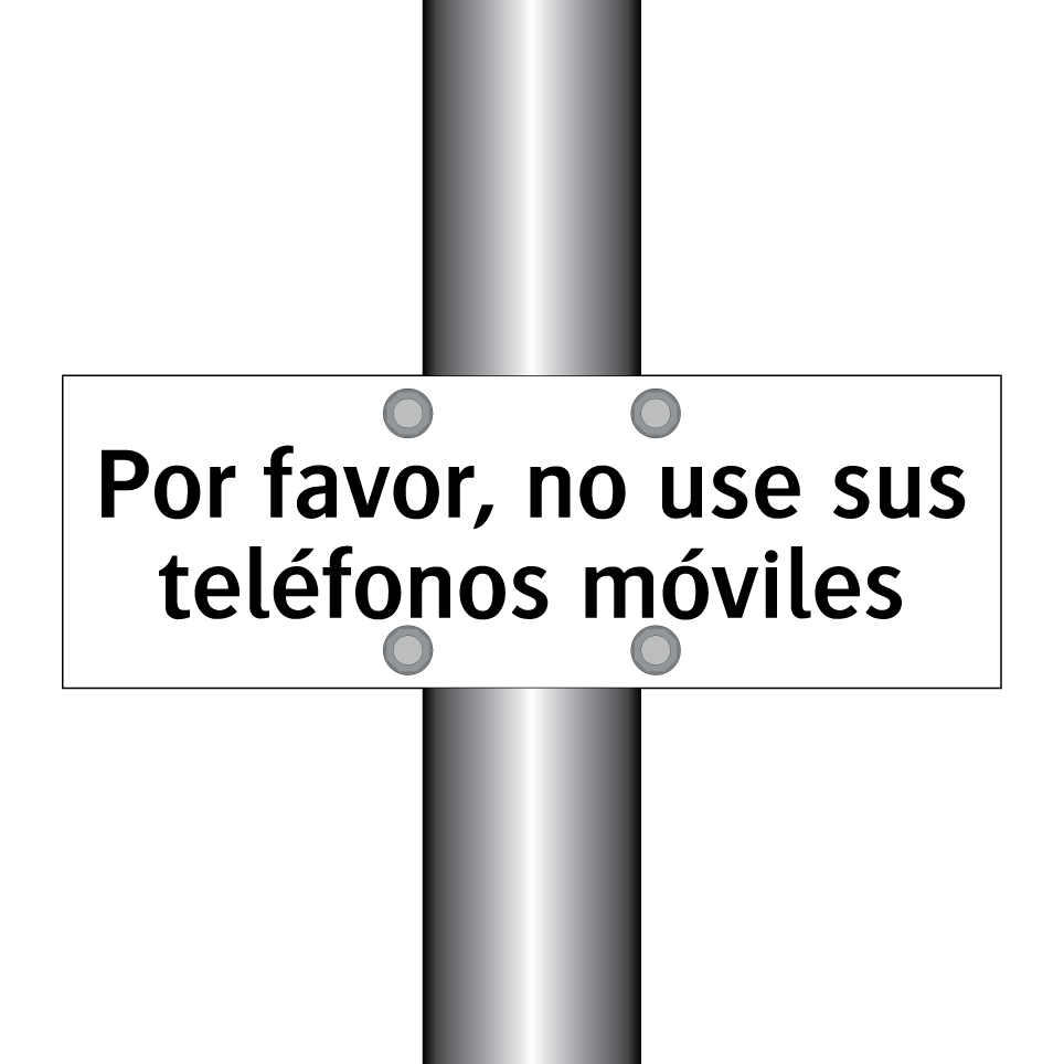 Por favor, no use sus teléfonos móviles