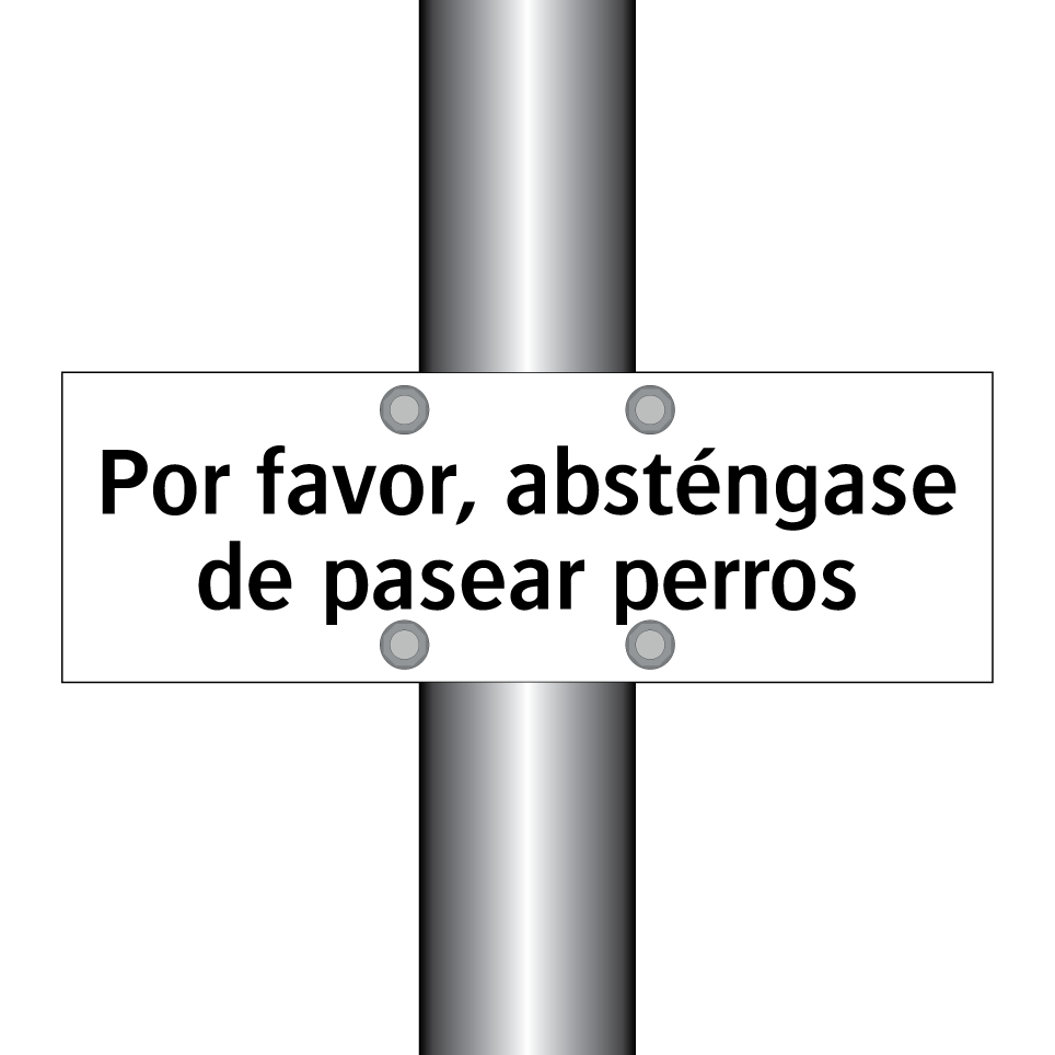Por favor, absténgase de pasear perros
