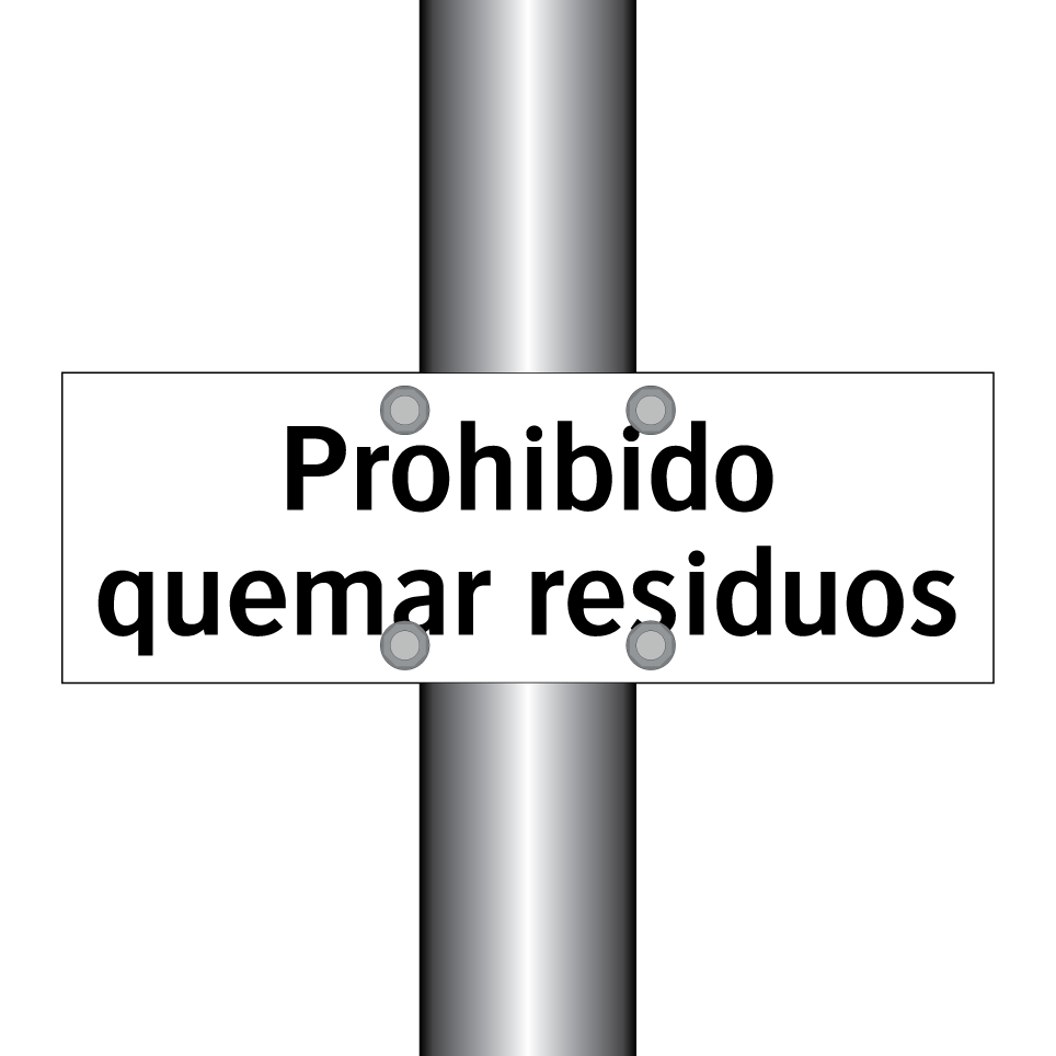 Prohibido quemar residuos
