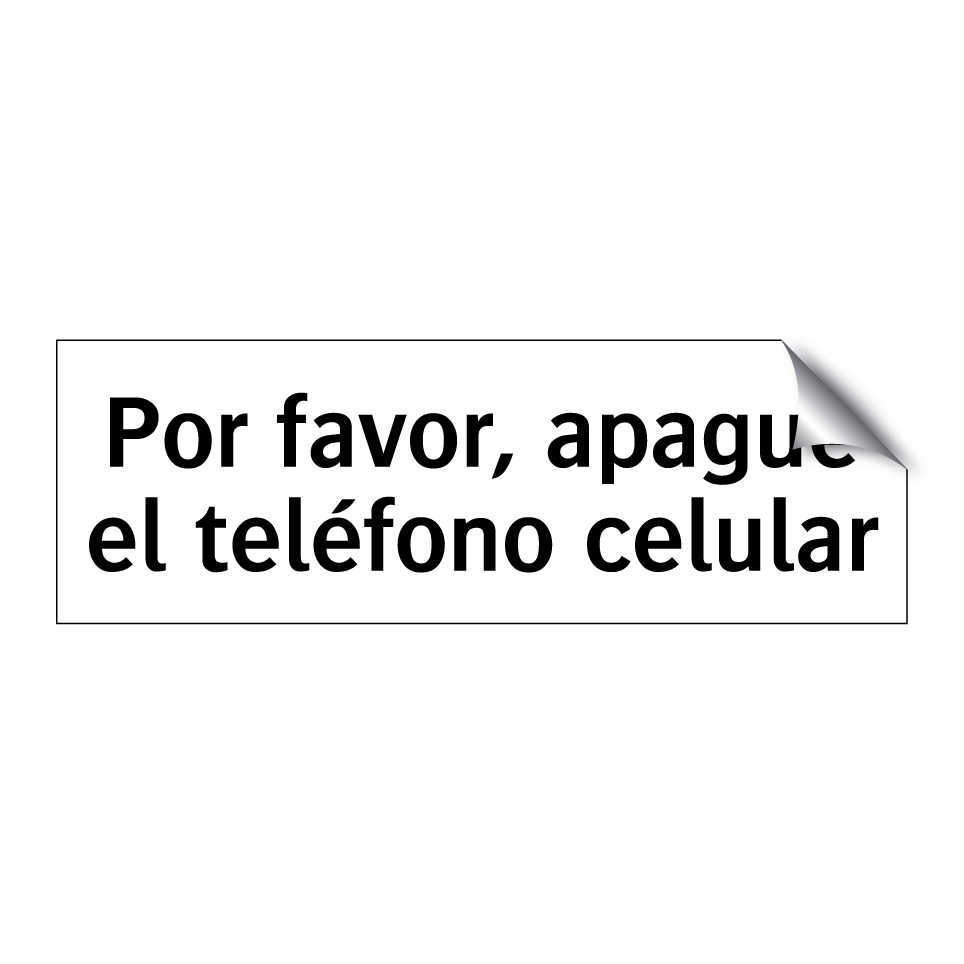 Por favor, apague el teléfono celular