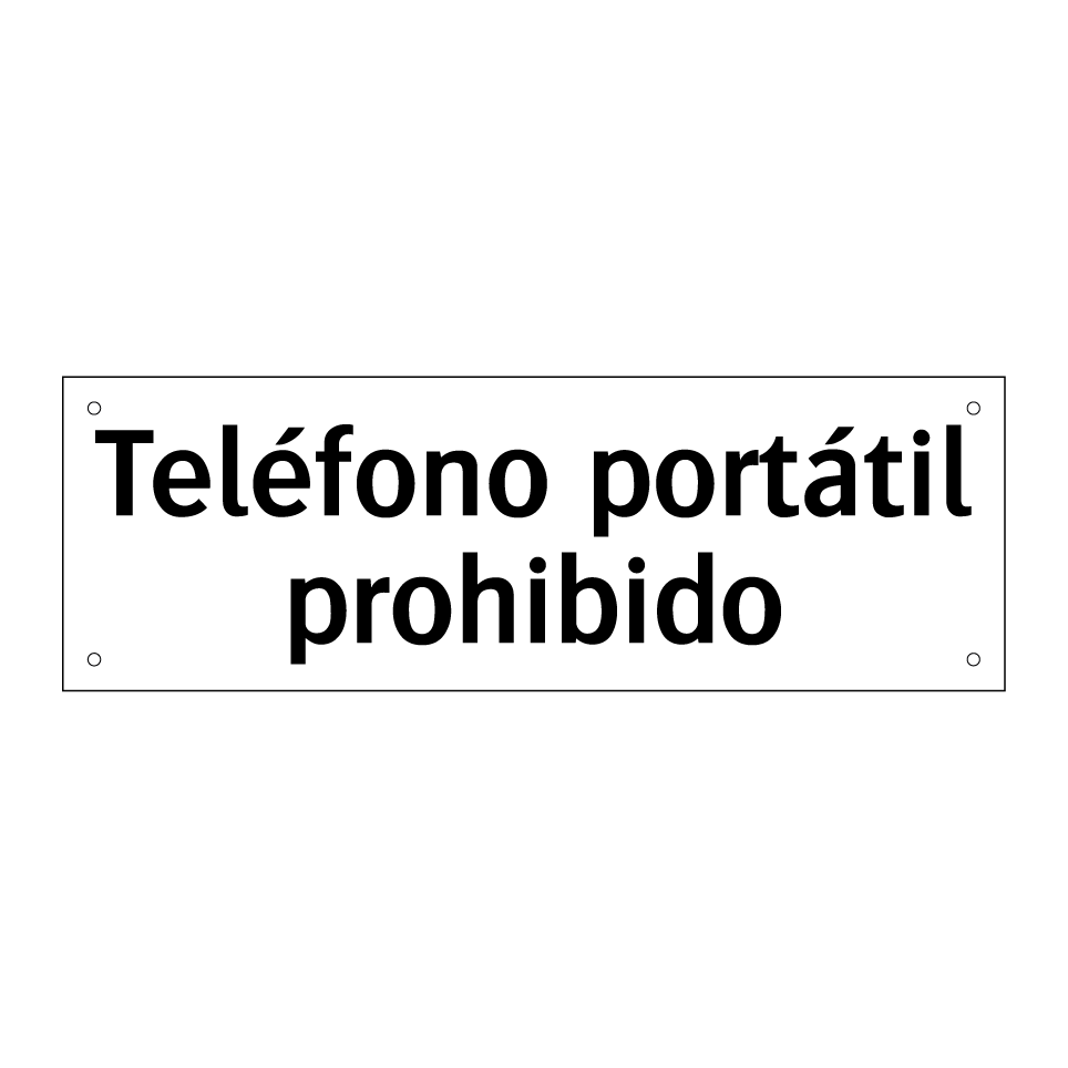 Teléfono portátil prohibido