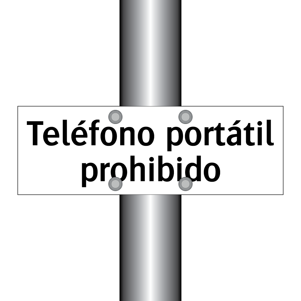 Teléfono portátil prohibido
