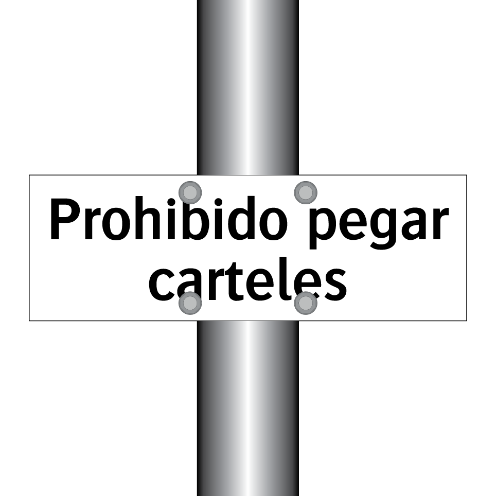 Prohibido pegar carteles