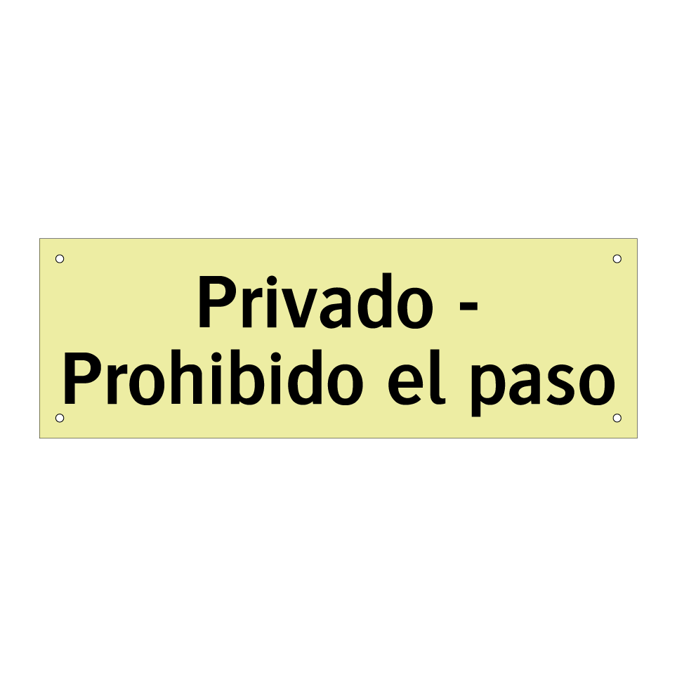 Privado - Prohibido el paso