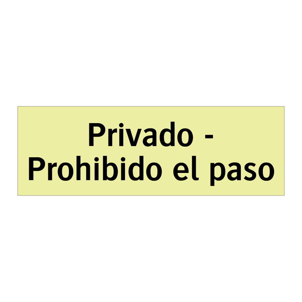 Privado - Prohibido el paso