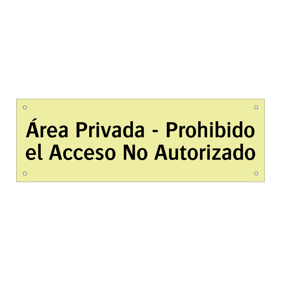 Área Privada - Prohibido el Acceso No Autorizado
