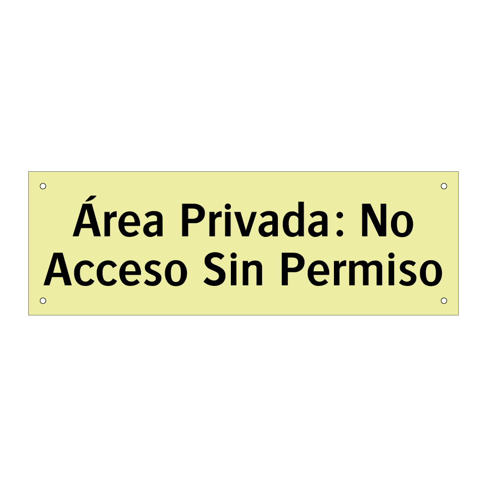 Área Privada: No Acceso Sin Permiso