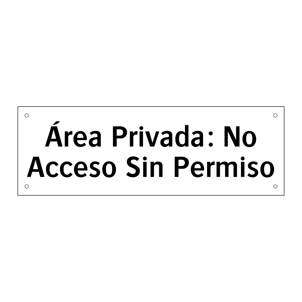 Área Privada: No Acceso Sin Permiso
