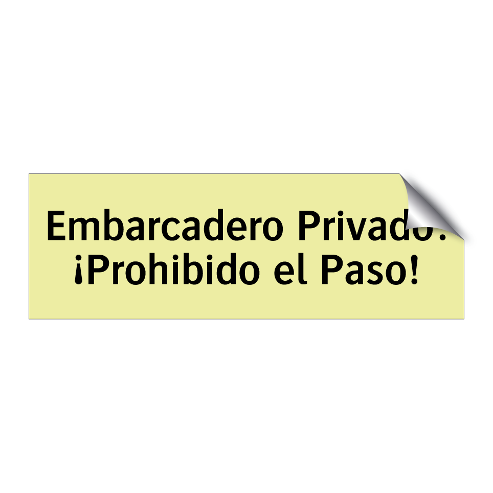 Embarcadero Privado: ¡Prohibido el Paso!