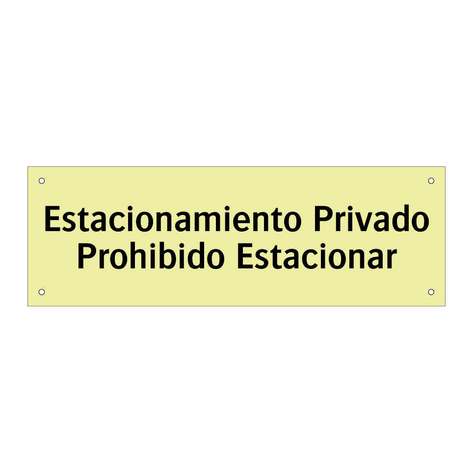Estacionamiento Privado Prohibido Estacionar