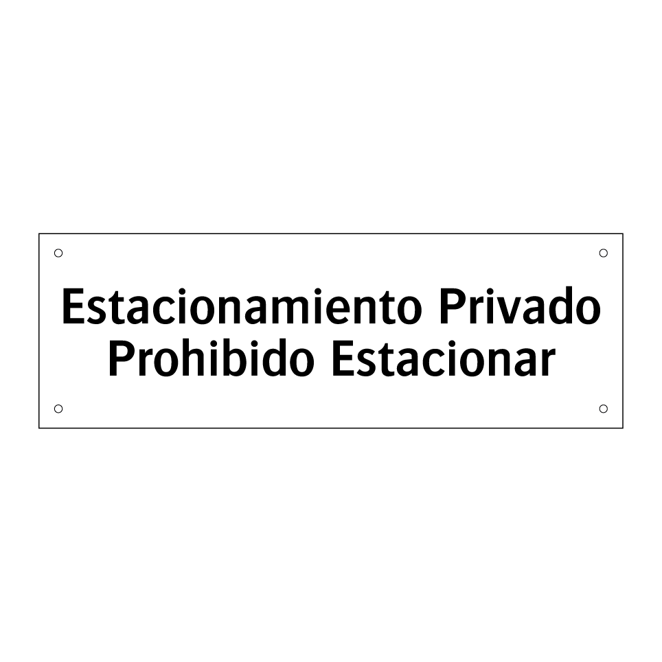 Estacionamiento Privado Prohibido Estacionar