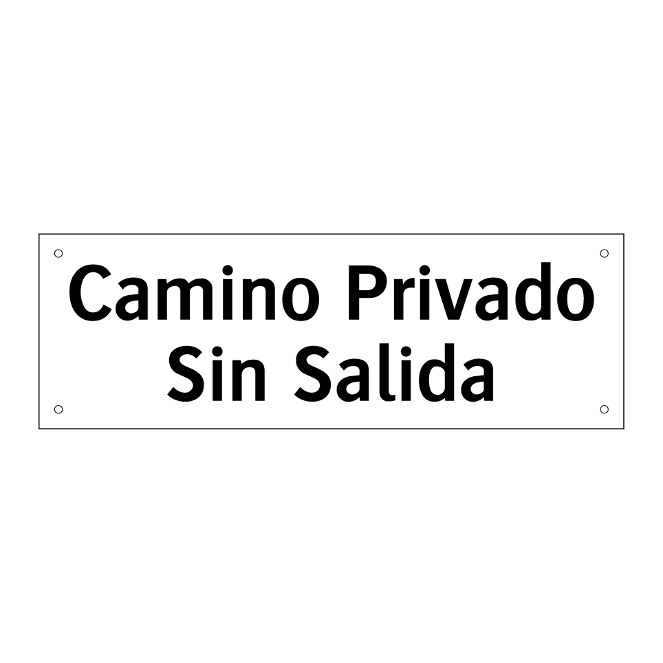 Camino Privado Sin Salida