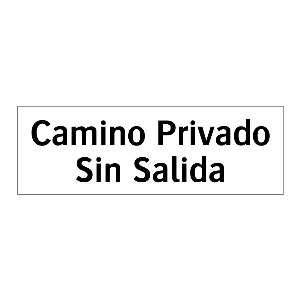 Camino Privado Sin Salida
