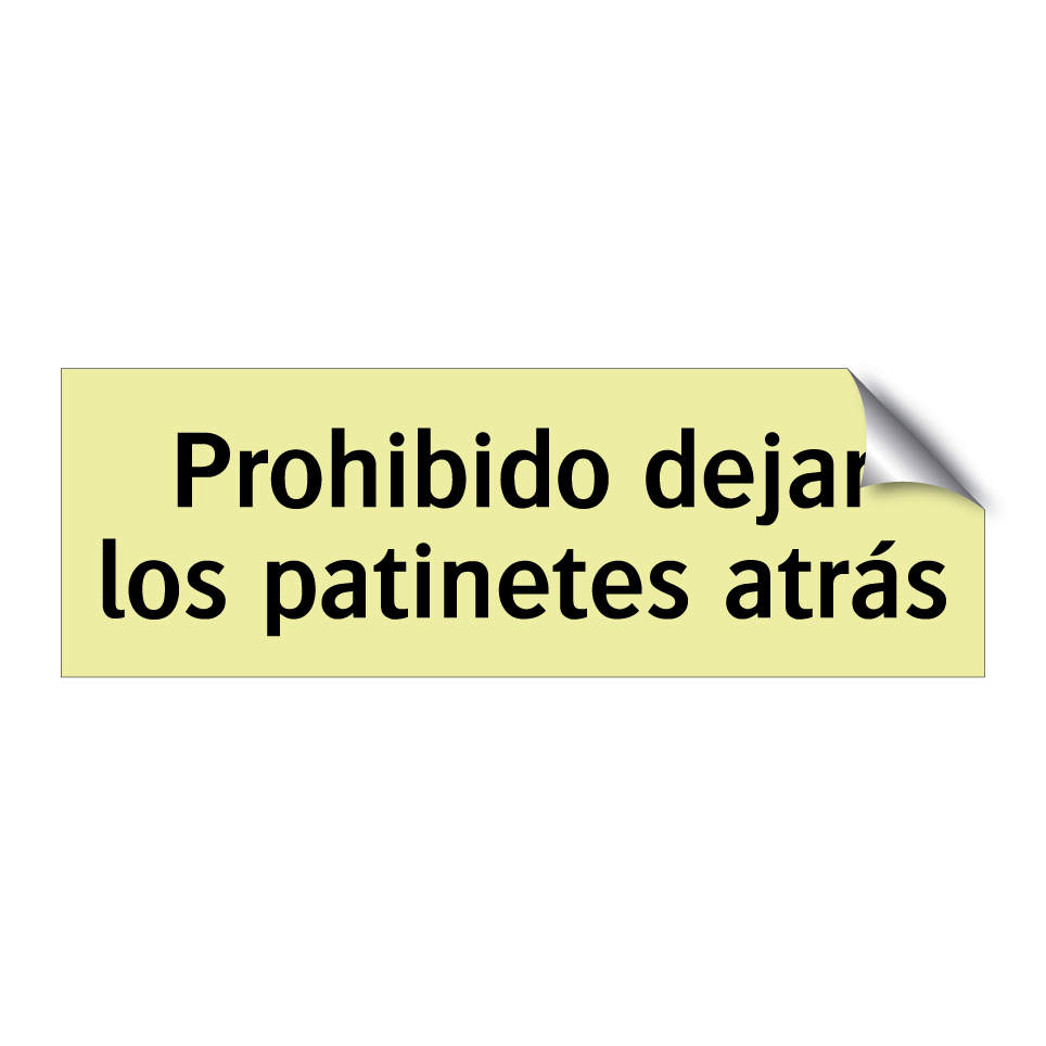 Prohibido dejar los patinetes atrás