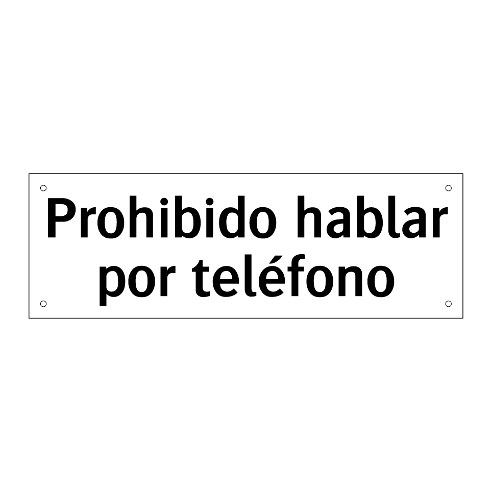 Prohibido hablar por teléfono