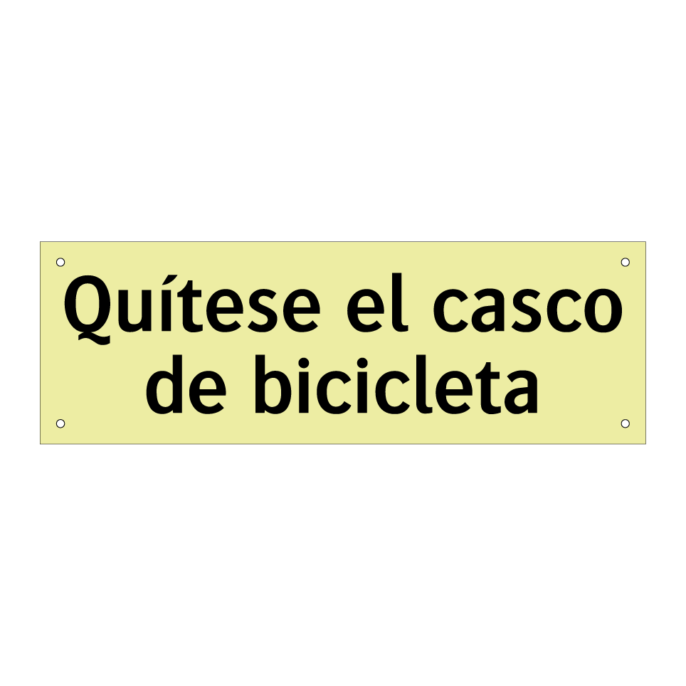 Quítese el casco de bicicleta