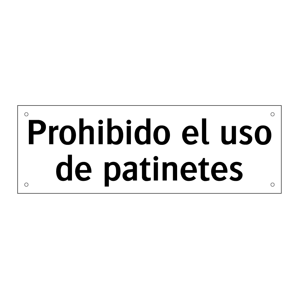 Prohibido el uso de patinetes