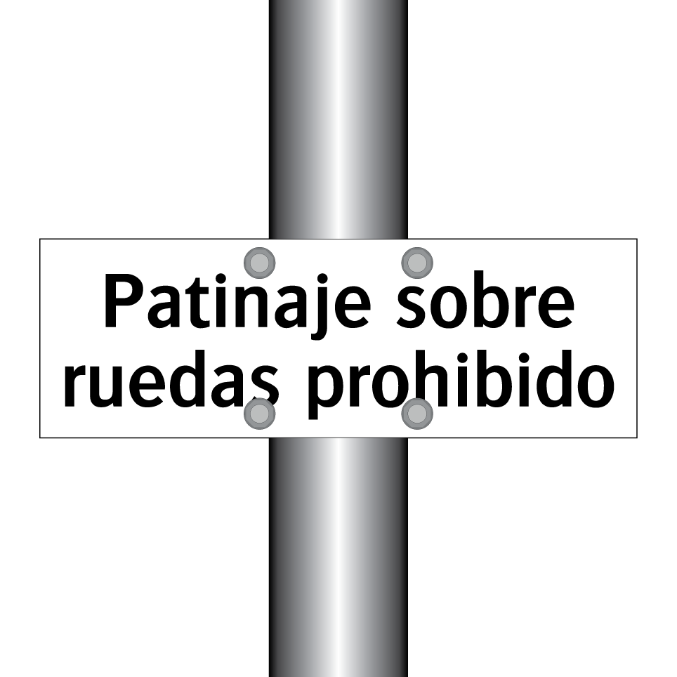 Patinaje sobre ruedas prohibido
