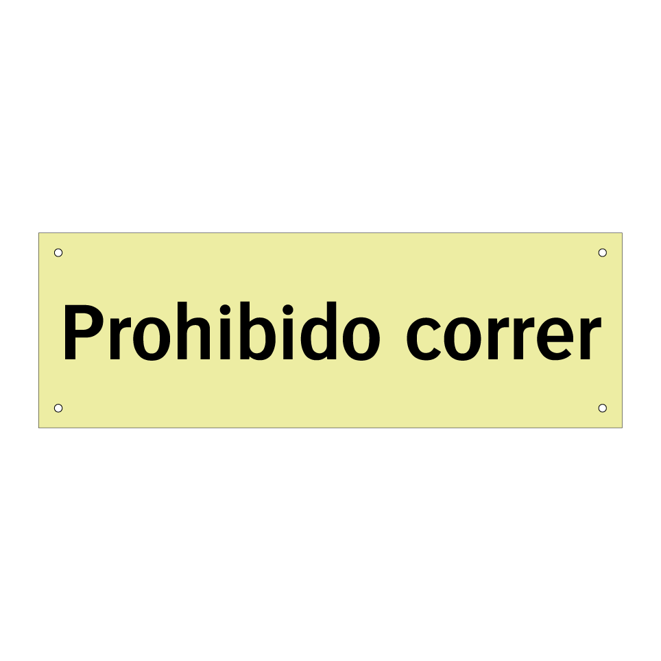 Prohibido correr