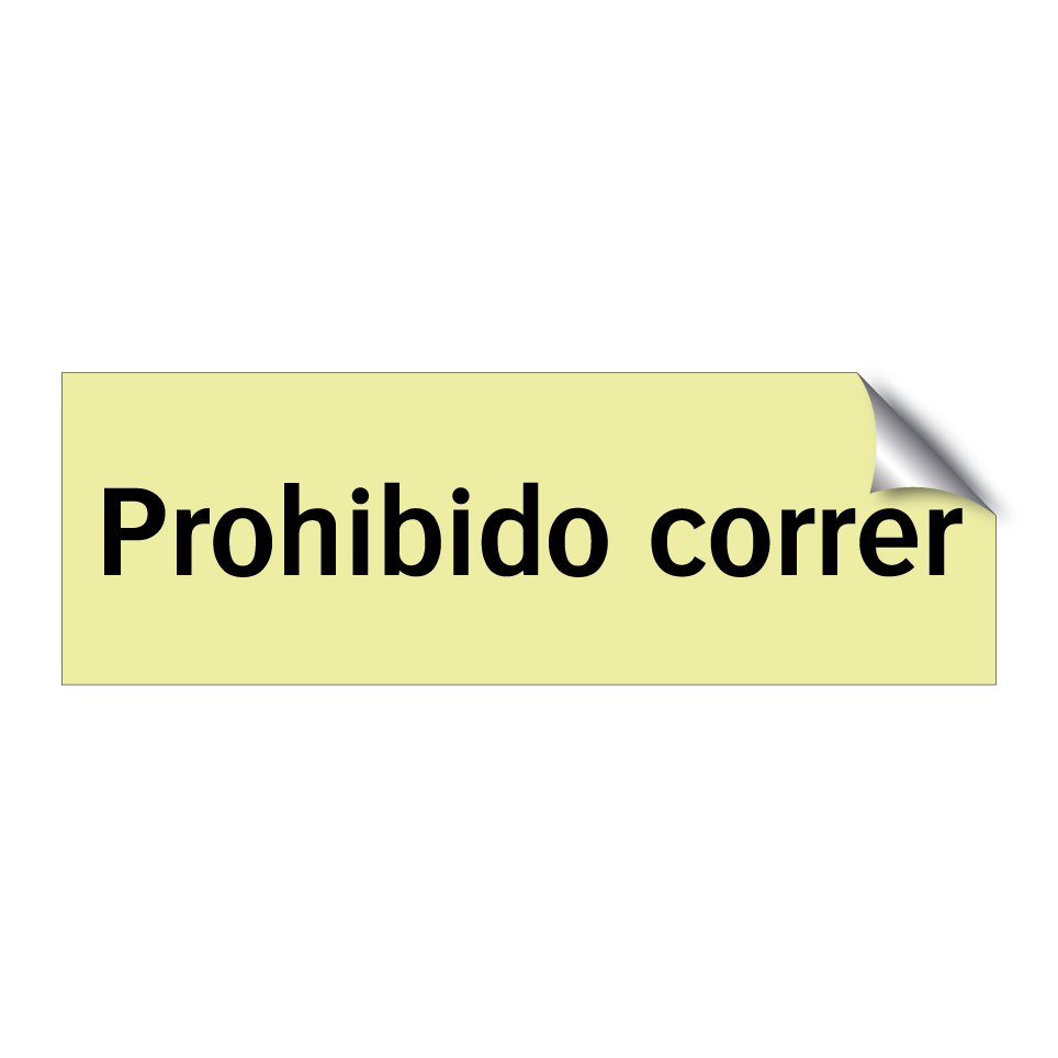 Prohibido correr