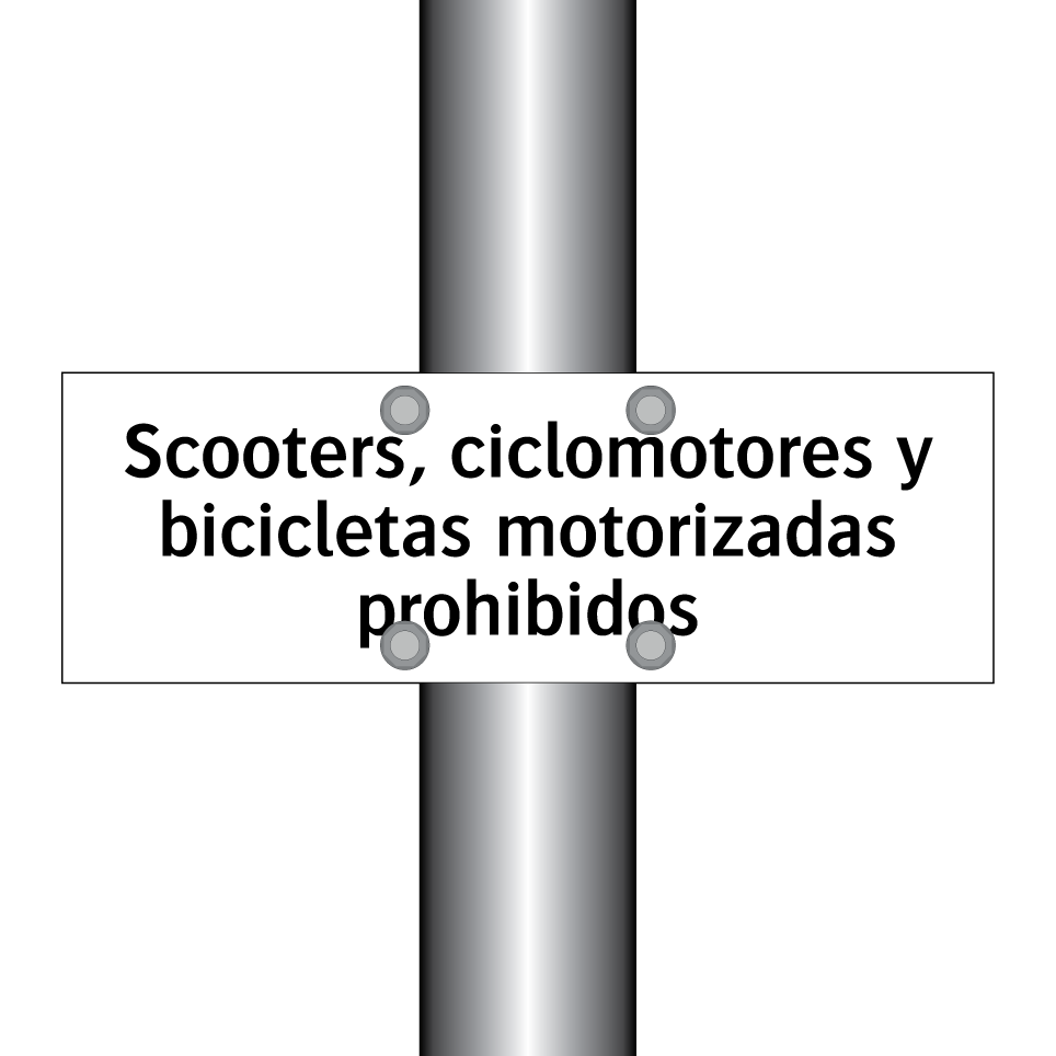 Scooters, ciclomotores y bicicletas motorizadas prohibidos