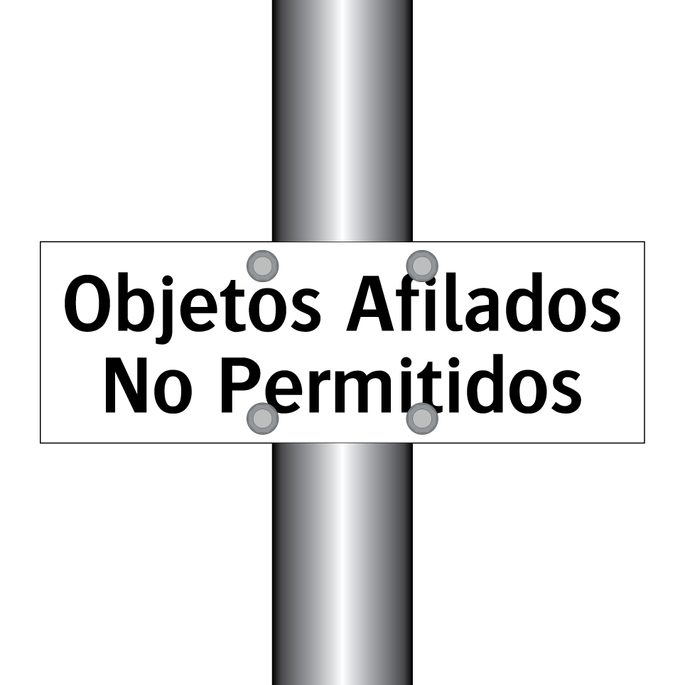 Objetos Afilados No Permitidos
