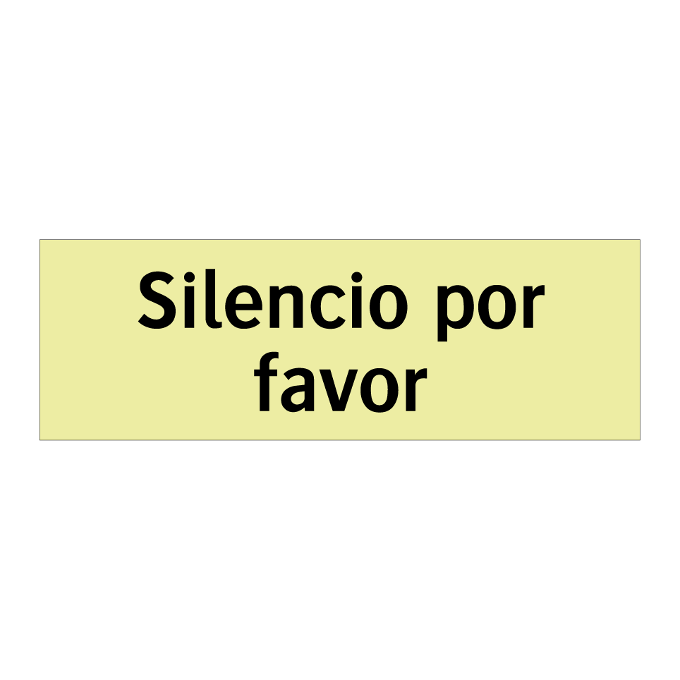 Silencio por favor
