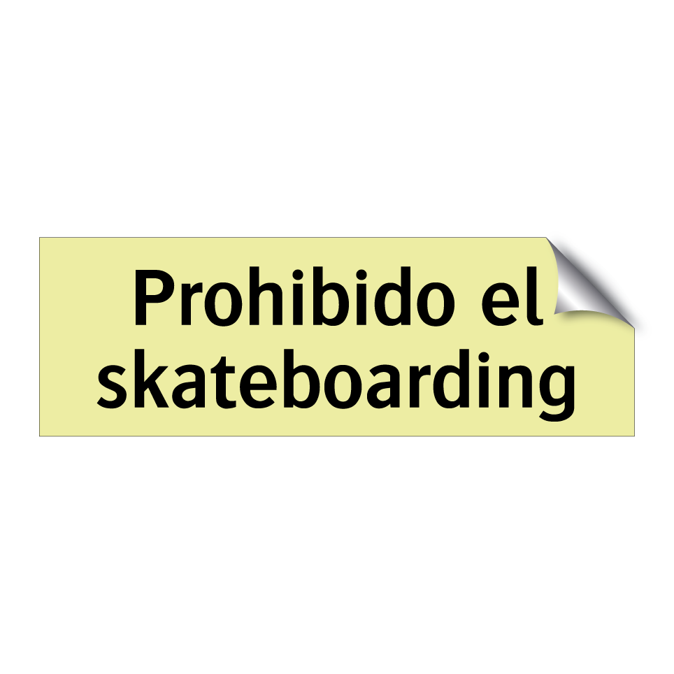 Prohibido el skateboarding