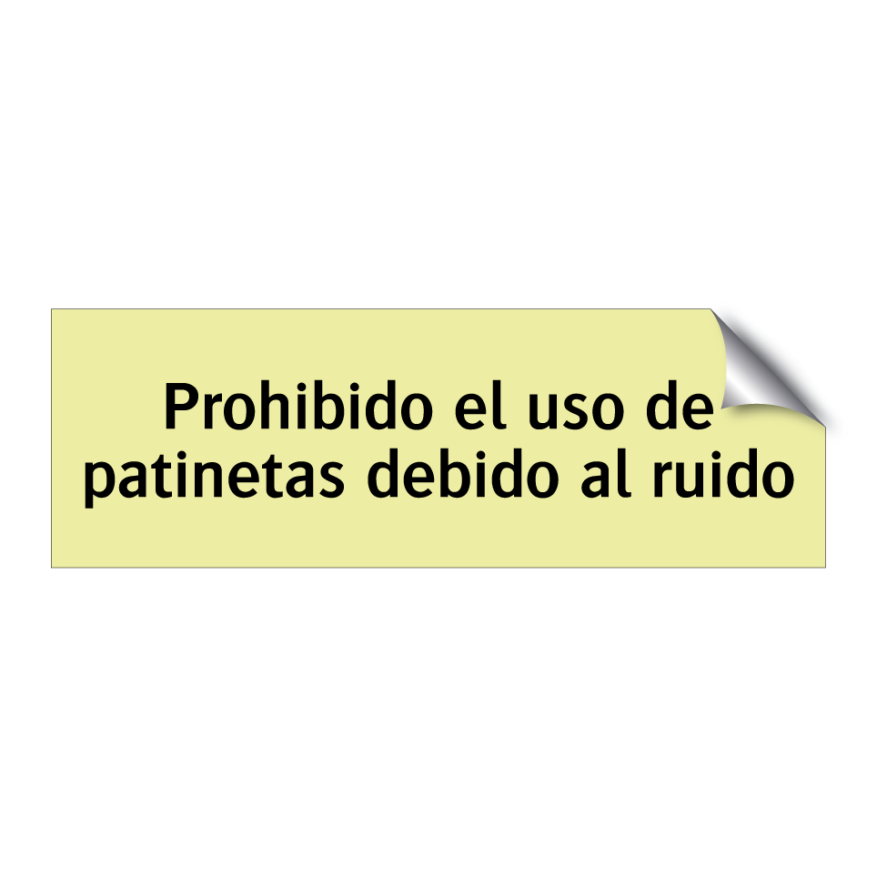 Prohibido el uso de patinetas debido al ruido